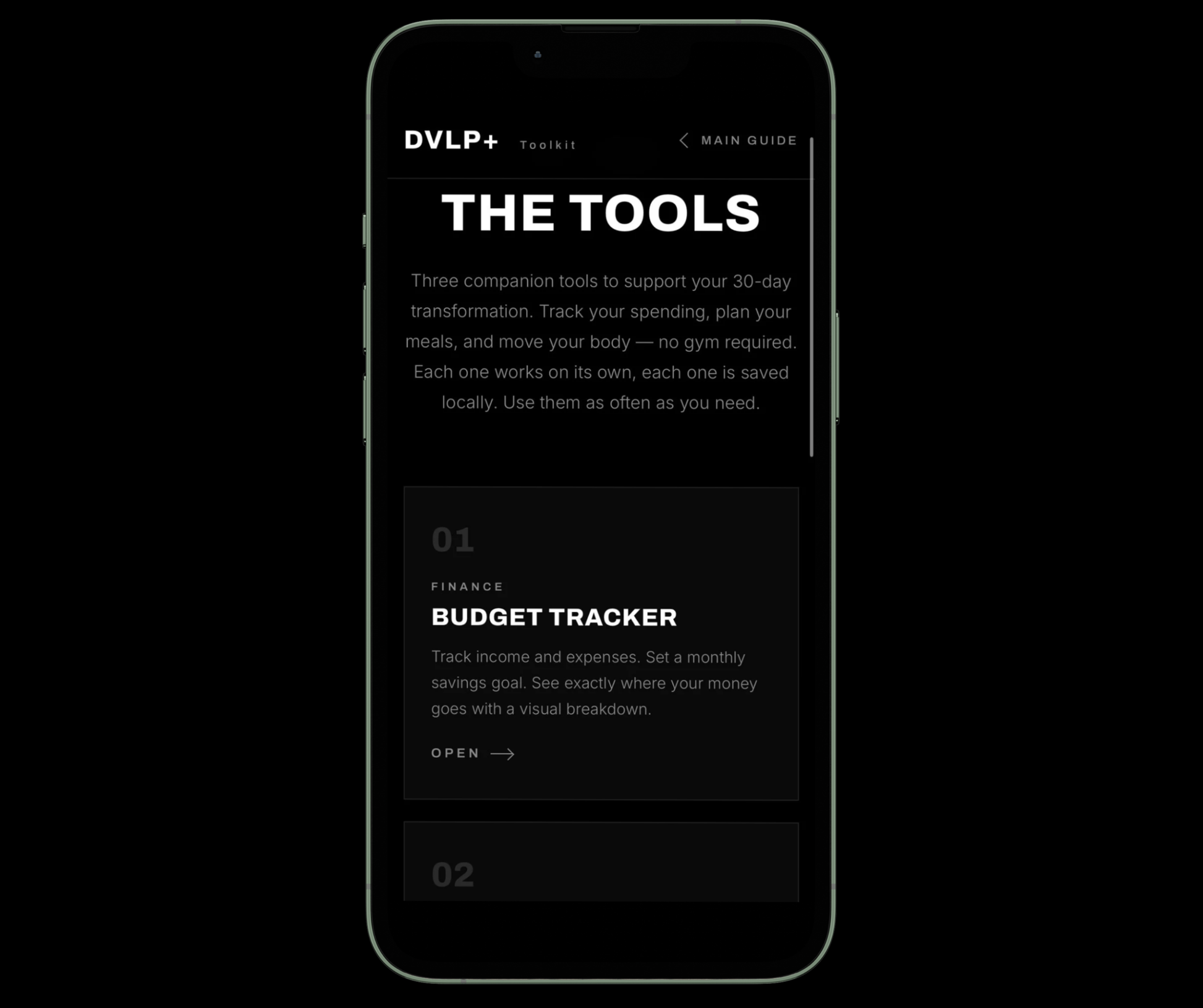 DVLP 30-Day Transformation Guide Lifetime Access